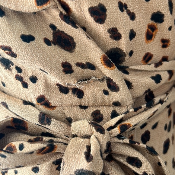Rouje Louisa Leopard Print Wrap Dress 34 - Picture 5 of 6